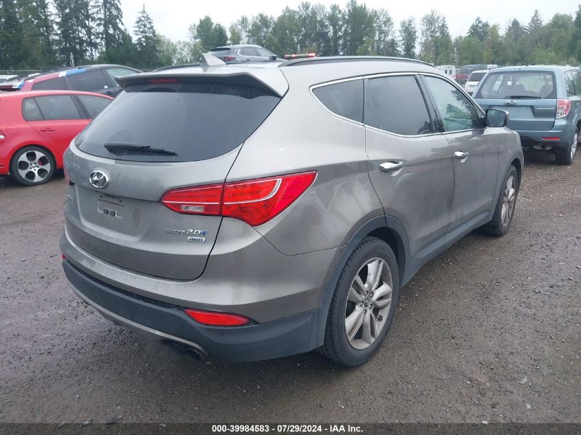 2014 Hyundai Santa Fe Sport 2.0L Turbo VIN: 5XYZWDLAXEG132525 Lot: 39984583