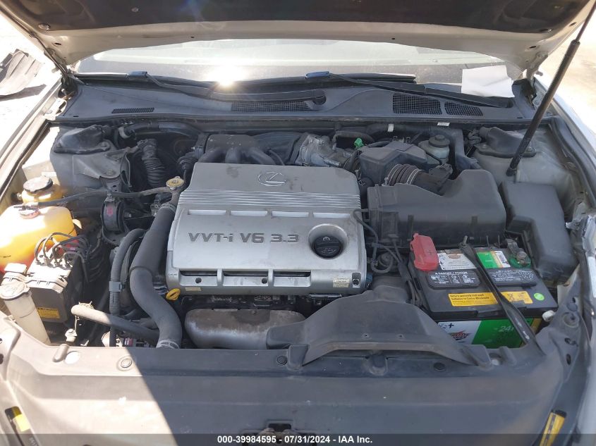 2004 Lexus Es 330 330 VIN: JTHBA30G240010165 Lot: 39984595