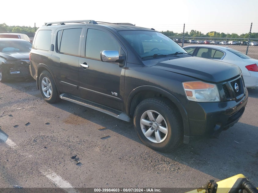 2008 Nissan Armada Se/Le VIN: 5N1BA08C78N628362 Lot: 39984603