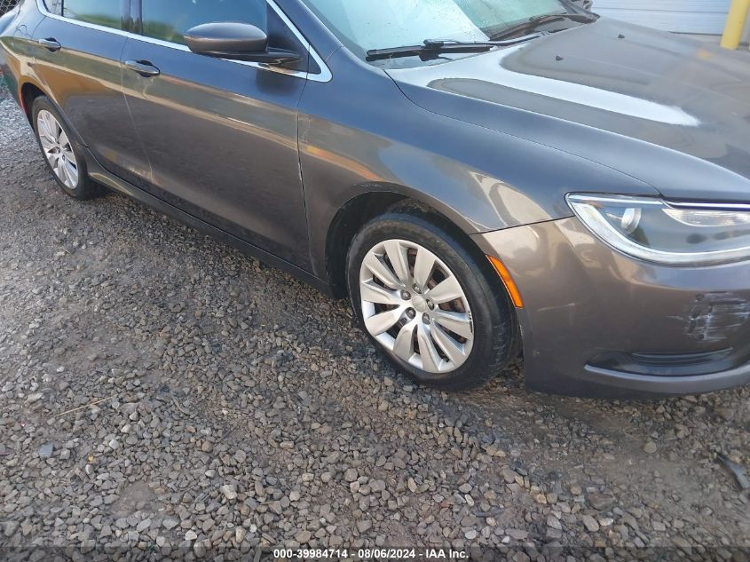 2015 Chrysler 200 Lx VIN: 1C3CCCFB1FN621908 Lot: 39984714