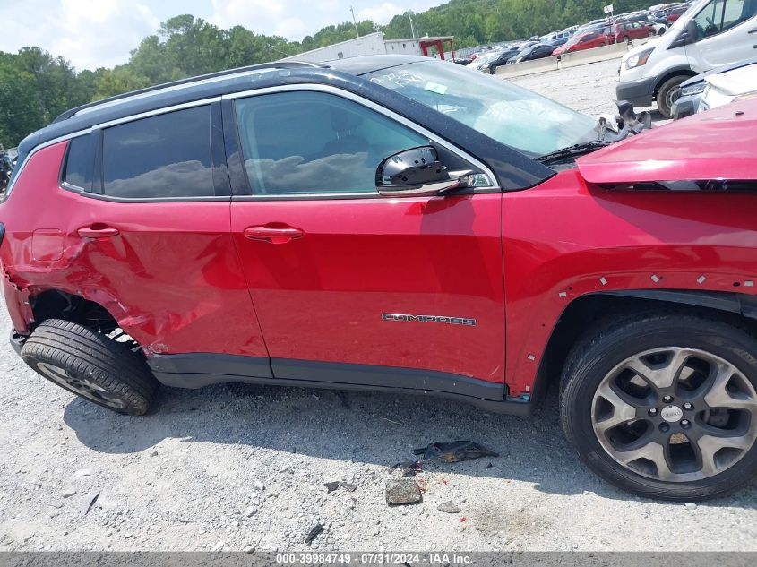 2018 Jeep Compass Limited 4X4 VIN: 3C4NJDCB8JT329184 Lot: 39984749