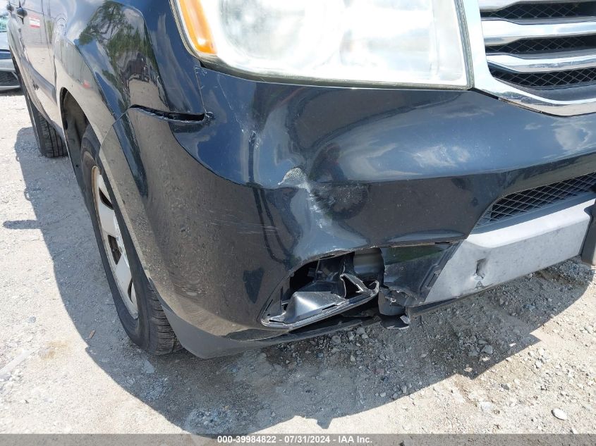 2012 Honda Pilot Lx VIN: 5FNYF4H24CB083517 Lot: 39984822