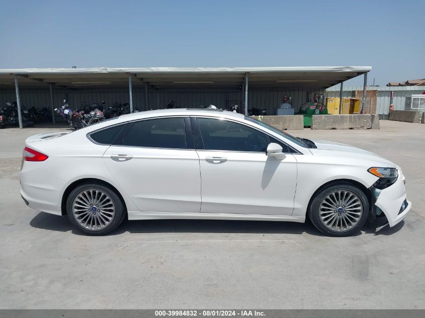 2013 Ford Fusion Titanium VIN: 3FA6P0K90DR386898 Lot: 39984832