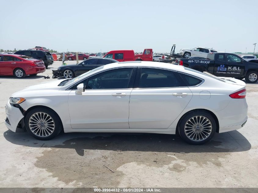 2013 Ford Fusion Titanium VIN: 3FA6P0K90DR386898 Lot: 39984832