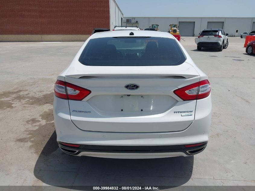 2013 Ford Fusion Titanium VIN: 3FA6P0K90DR386898 Lot: 39984832