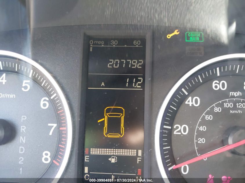 2007 Honda Cr-V Lx VIN: JHLRE38347C021695 Lot: 39984837