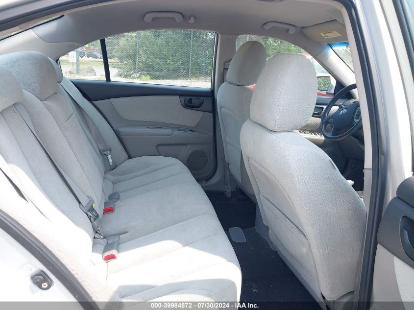 2008 Kia Optima Lx VIN: KNAGE123485257266 Lot: 39984872