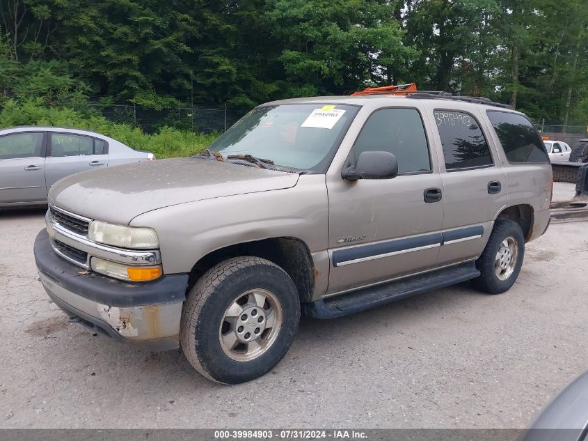 2002 Chevrolet Tahoe K1500 VIN: 1GNEK13V82J313282 Lot: 39984903