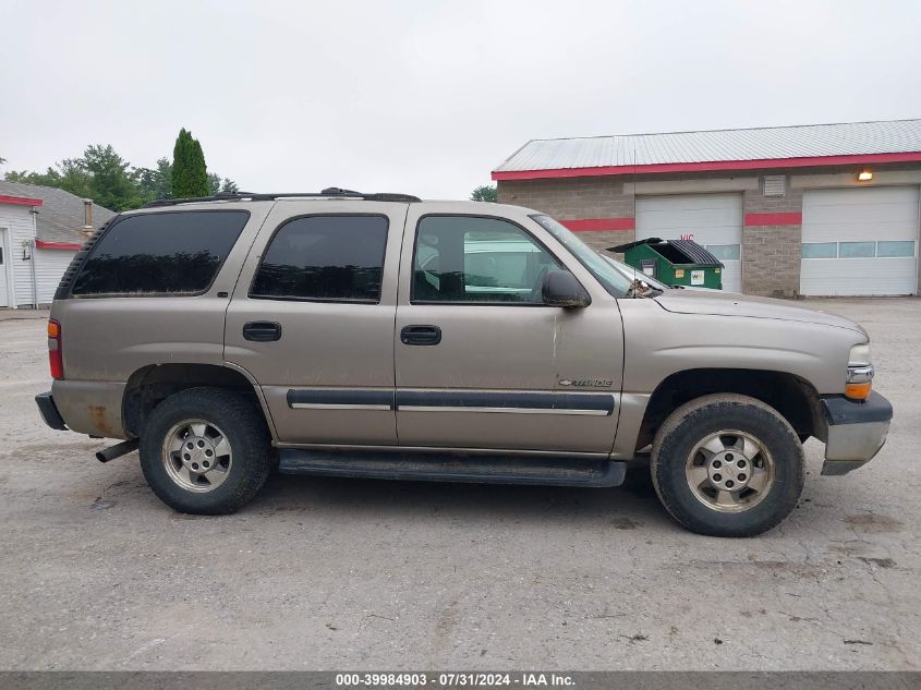 2002 Chevrolet Tahoe K1500 VIN: 1GNEK13V82J313282 Lot: 39984903