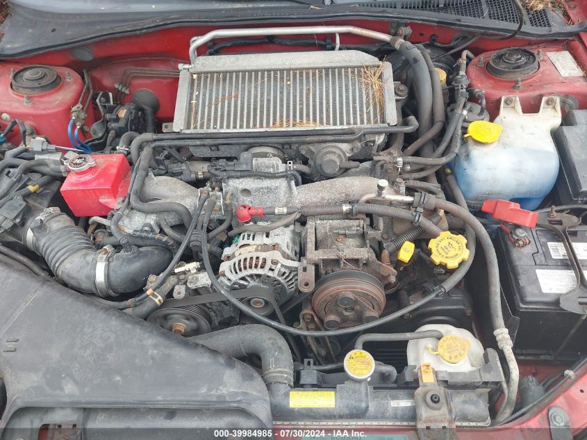 2004 Subaru Impreza Wrx VIN: JF1GD29624H515472 Lot: 39984985