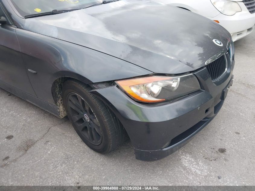 2007 BMW 328I VIN: WBAVA33597PV66085 Lot: 39984988