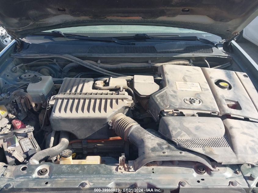 2007 Toyota Highlander Hybrid V6 VIN: JTEHW21A370041037 Lot: 39985023