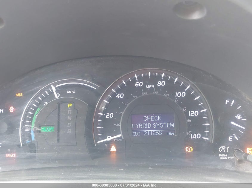 2010 Toyota Camry Hybrid VIN: 4T1BB3EK8AU120665 Lot: 39985080