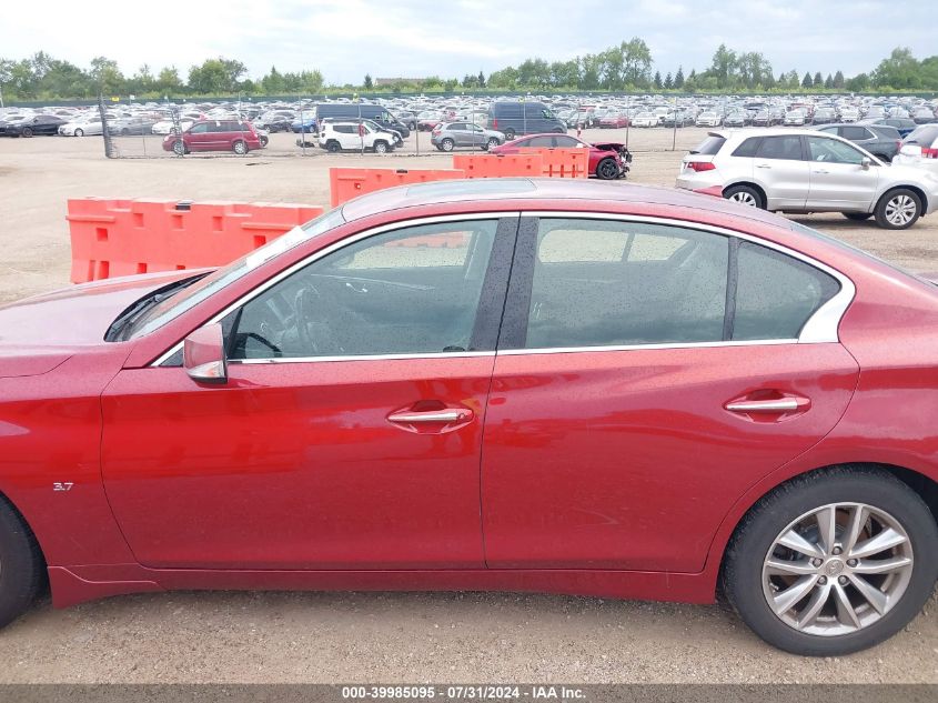 2014 Infiniti Q50 Premium VIN: JN1BV7AR1EM698931 Lot: 39985095