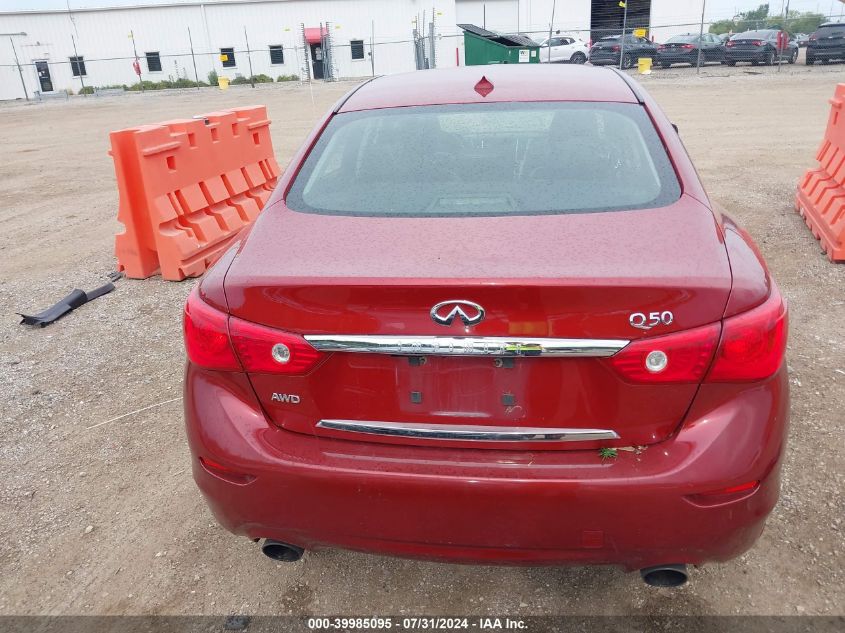 JN1BV7AR1EM698931 2014 Infiniti Q50 Premium