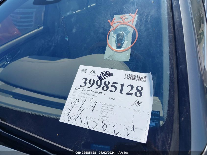 2011 Mercedes-Benz S 550 VIN: WDDNG7BB9BA411280 Lot: 39985128