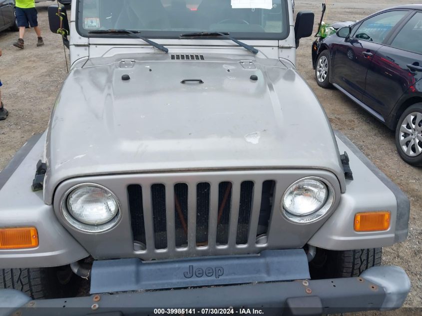 2002 Jeep Wrangler Se VIN: 1J4FA29P72P714330 Lot: 39985141