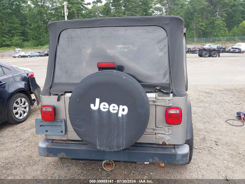 2002 Jeep Wrangler Se VIN: 1J4FA29P72P714330 Lot: 39985141