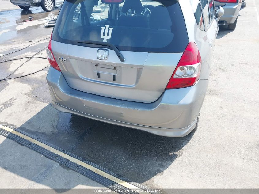 2007 Honda Fit Sport VIN: JHMGD37677S042631 Lot: 39985219