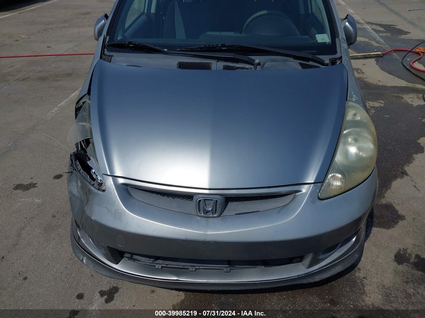 2007 Honda Fit Sport VIN: JHMGD37677S042631 Lot: 39985219