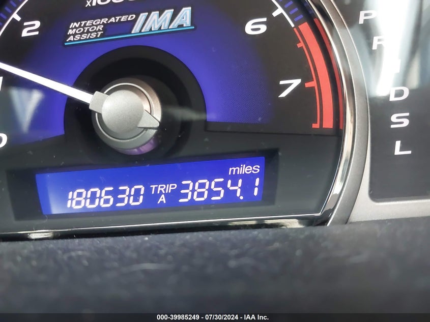 2009 Honda Civic Hybrid VIN: JHMFA36249S001606 Lot: 39985249