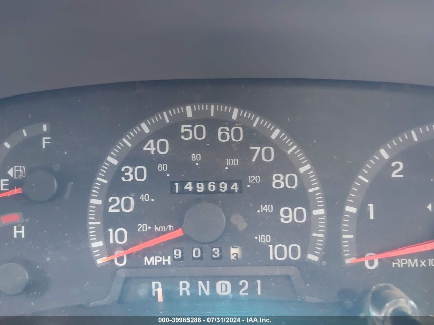 1997 Ford F-150 Lariat/Standard/Xl/Xlt VIN: 1FTDX1761VNB41991 Lot: 39985286