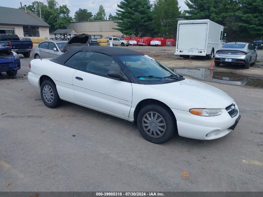 1996 Chrysler Sebring Jx VIN: 3C3EL45H0TT304637 Lot: 39985318