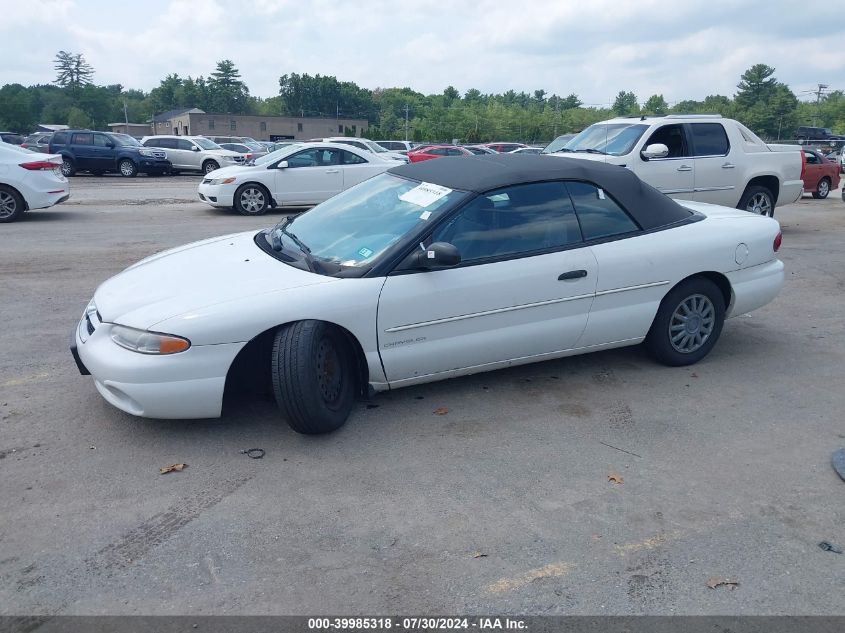 1996 Chrysler Sebring Jx VIN: 3C3EL45H0TT304637 Lot: 39985318