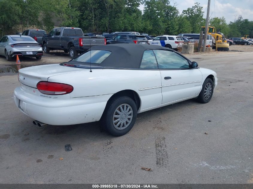 1996 Chrysler Sebring Jx VIN: 3C3EL45H0TT304637 Lot: 39985318