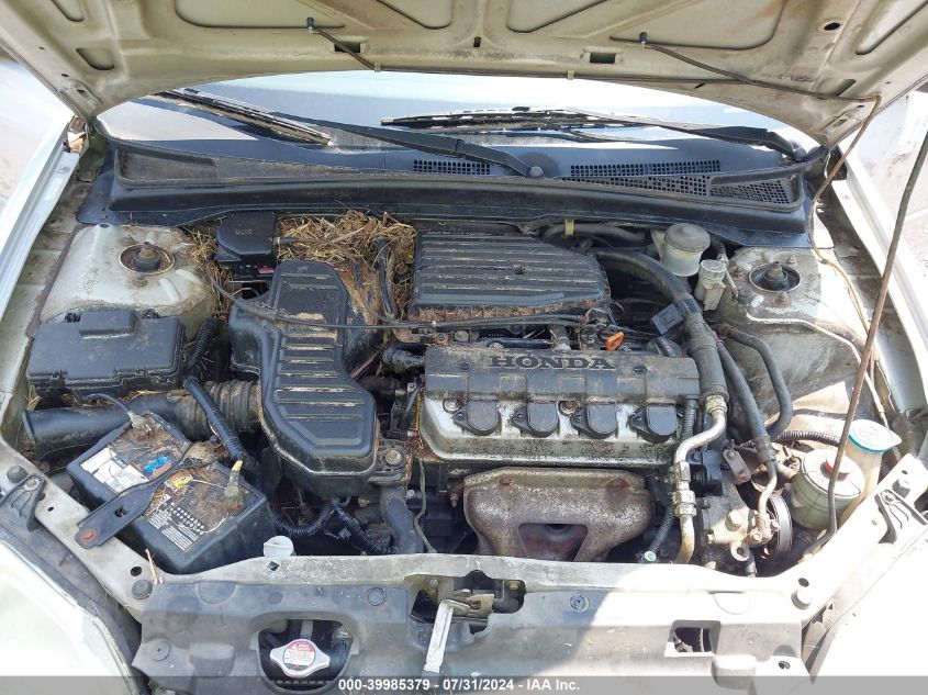 2003 Honda Civic Lx VIN: 1HGES15553L037091 Lot: 39985379