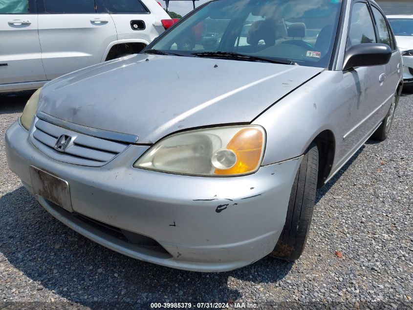 2003 Honda Civic Lx VIN: 1HGES15553L037091 Lot: 39985379
