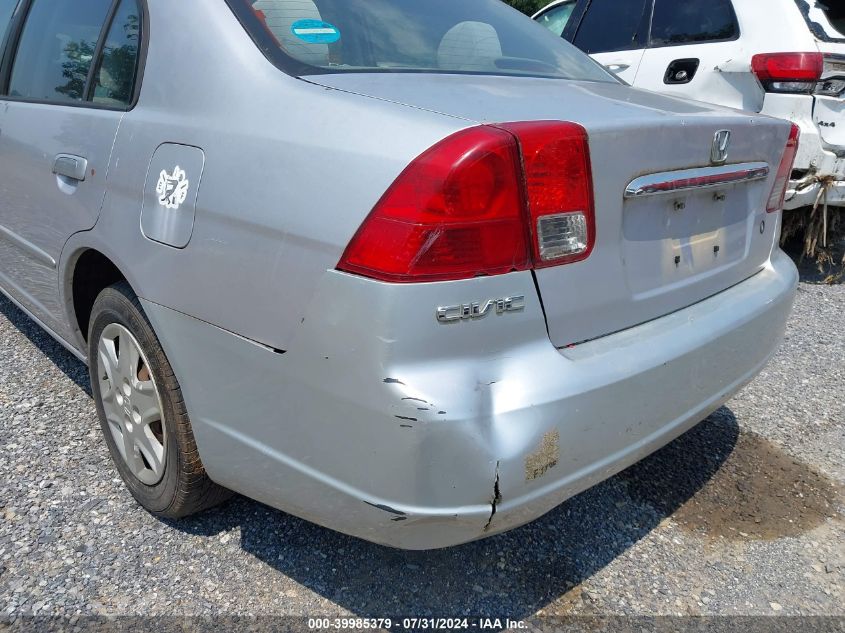 2003 Honda Civic Lx VIN: 1HGES15553L037091 Lot: 39985379