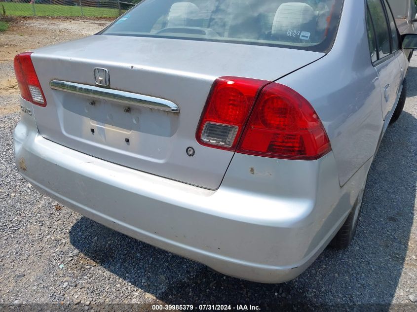 2003 Honda Civic Lx VIN: 1HGES15553L037091 Lot: 39985379