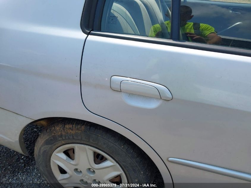 2003 Honda Civic Lx VIN: 1HGES15553L037091 Lot: 39985379