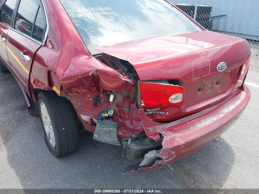 2008 Kia Optima Lx/Ex VIN: KNAGE123185259329 Lot: 39985395