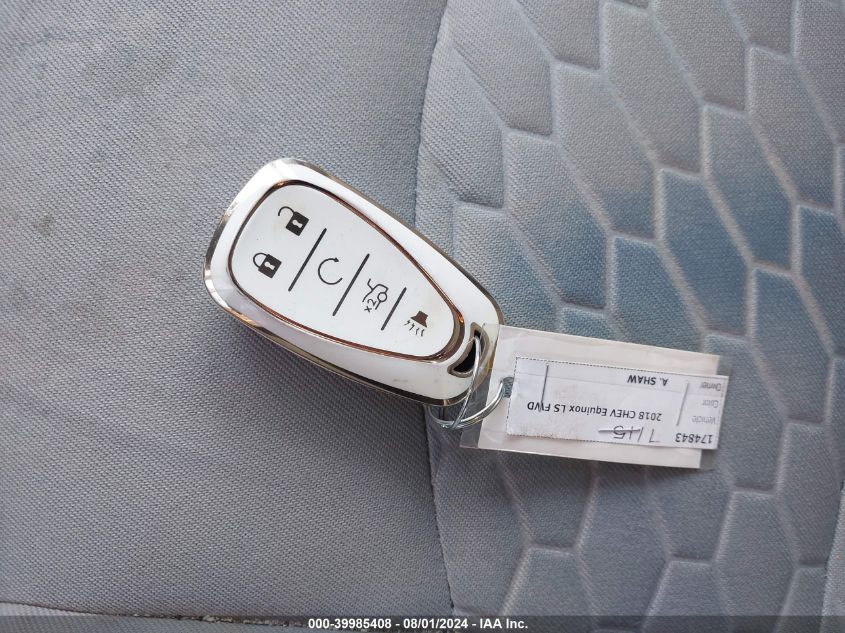 2018 Chevrolet Equinox Ls VIN: 2GNAXHEV9J6319917 Lot: 39985408