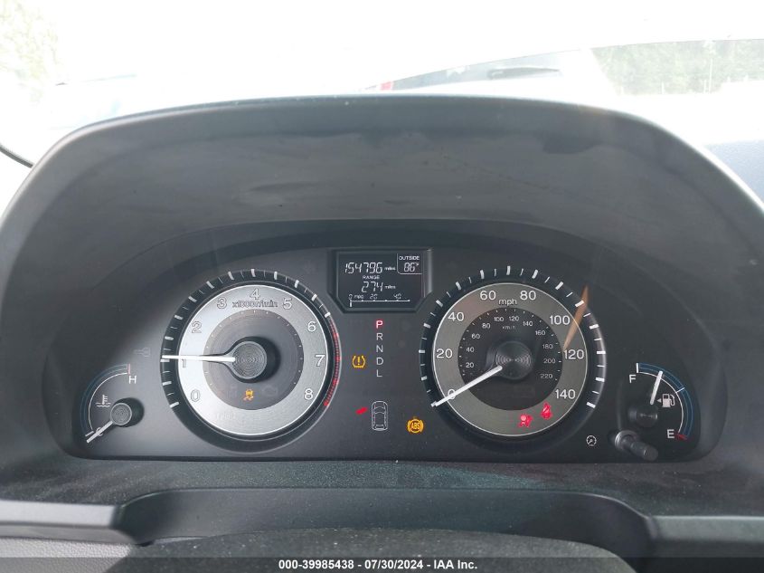 2012 Honda Odyssey Ex-L VIN: 5FNRL5H60CB012451 Lot: 39985438