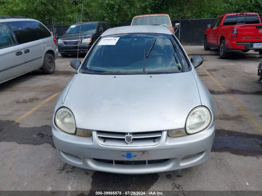 2002 Dodge Neon VIN: 1B3ES26C82D560164 Lot: 39985578