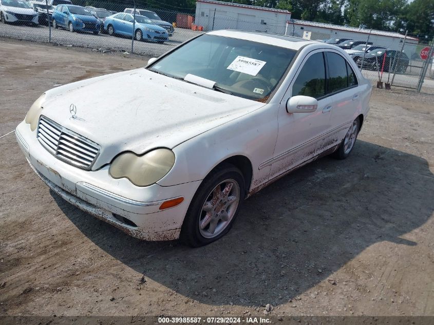 WDBRF61J23F300770 | 2003 MERCEDES-BENZ C 240