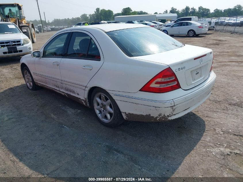 WDBRF61J23F300770 | 2003 MERCEDES-BENZ C 240