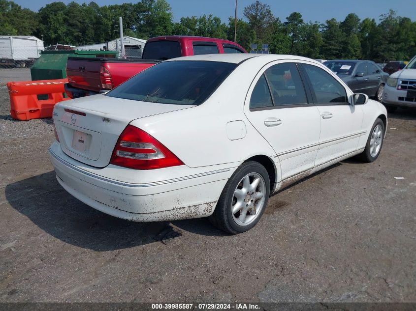 WDBRF61J23F300770 | 2003 MERCEDES-BENZ C 240