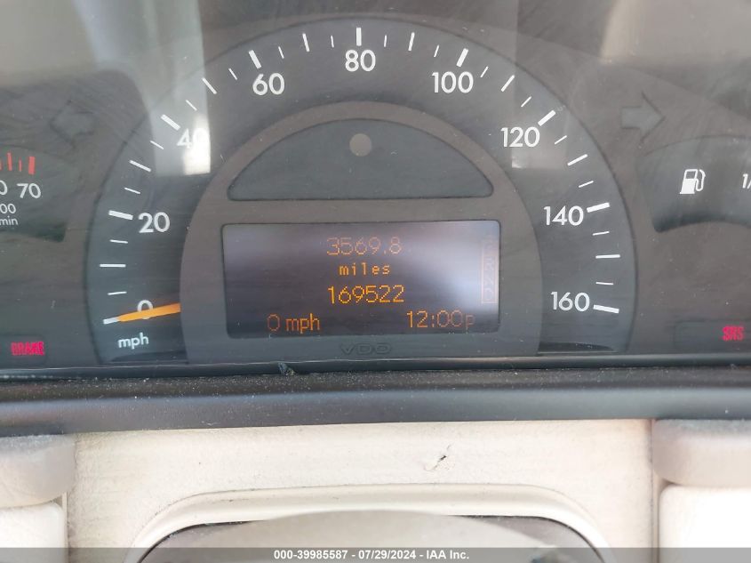 2003 Mercedes-Benz C 240 VIN: WDBRF61J23F300770 Lot: 39985587