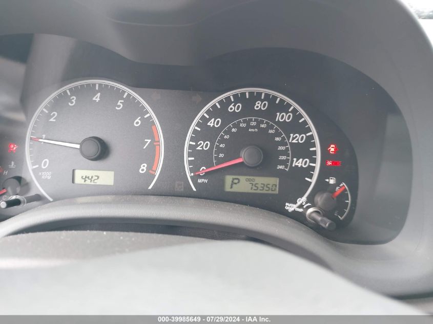 2009 Toyota Corolla Le VIN: 2T1BU40E99C032710 Lot: 39985649