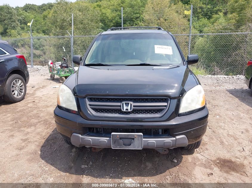 2005 Honda Pilot Ex-L VIN: 2HKYF18685H515435 Lot: 39985673