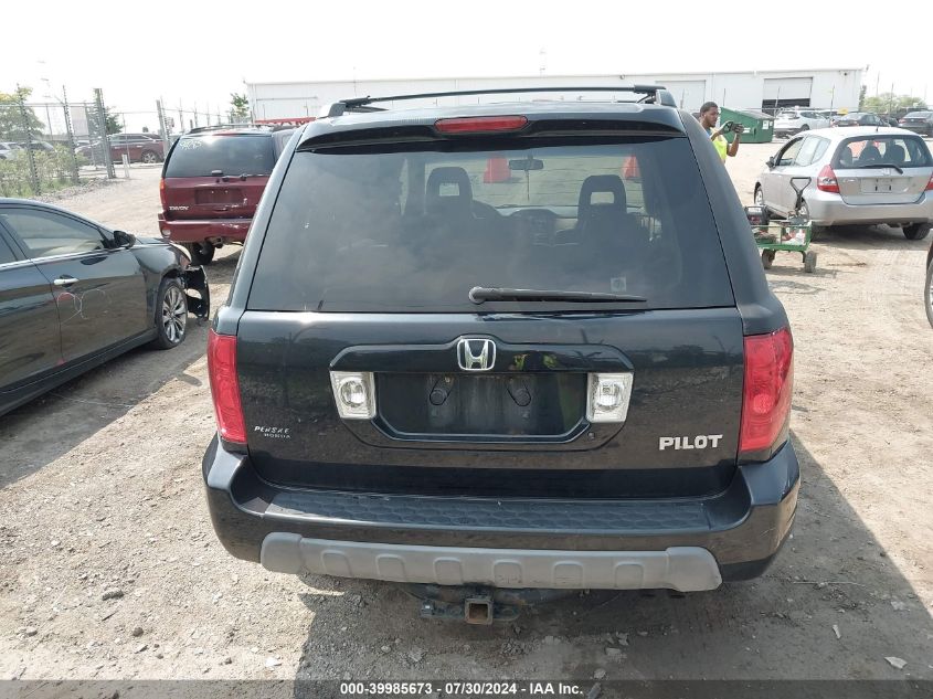 2005 Honda Pilot Ex-L VIN: 2HKYF18685H515435 Lot: 39985673