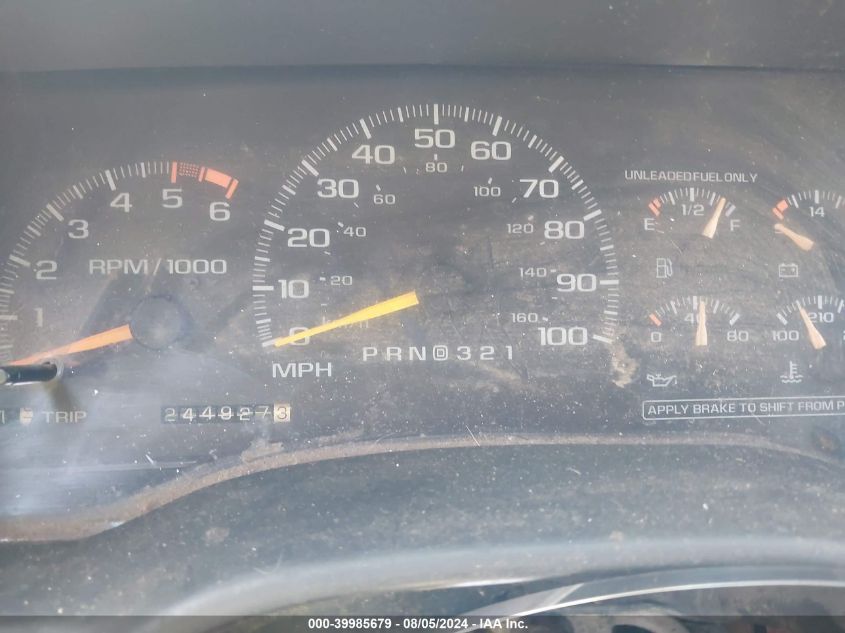 1996 Chevrolet Gmt-400 K1500 VIN: 2GCEK19R7T1257608 Lot: 39985679