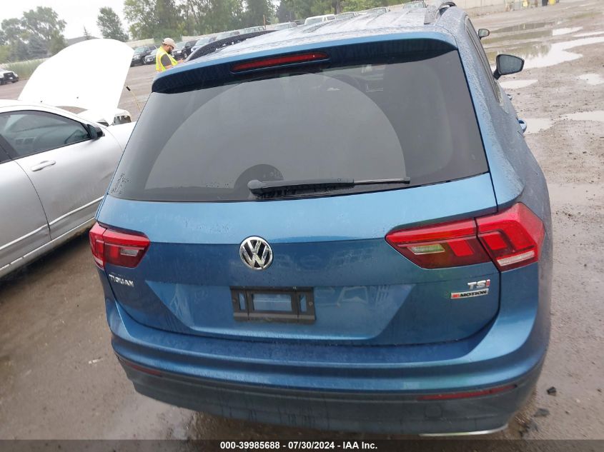 2018 Volkswagen Tiguan 2.0T S VIN: 3VV0B7AX6JM108346 Lot: 39985688