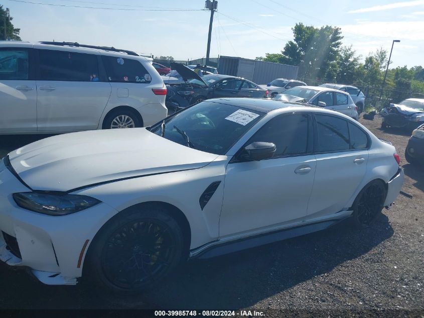 2022 BMW M3 Competition xDrive VIN: WBS43AY02NFN18935 Lot: 39985748