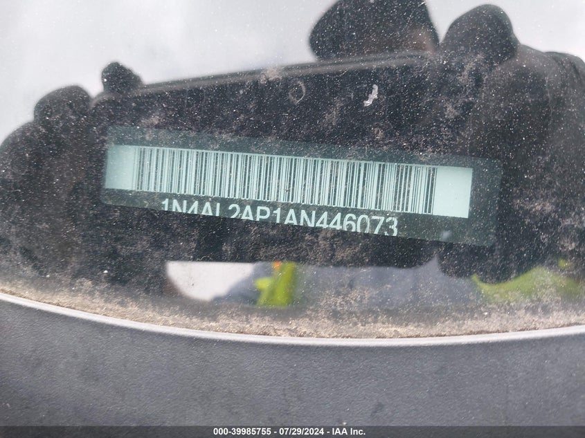 2010 Nissan Altima 2.5 S VIN: 1N4AL2AP1AN446073 Lot: 39985755