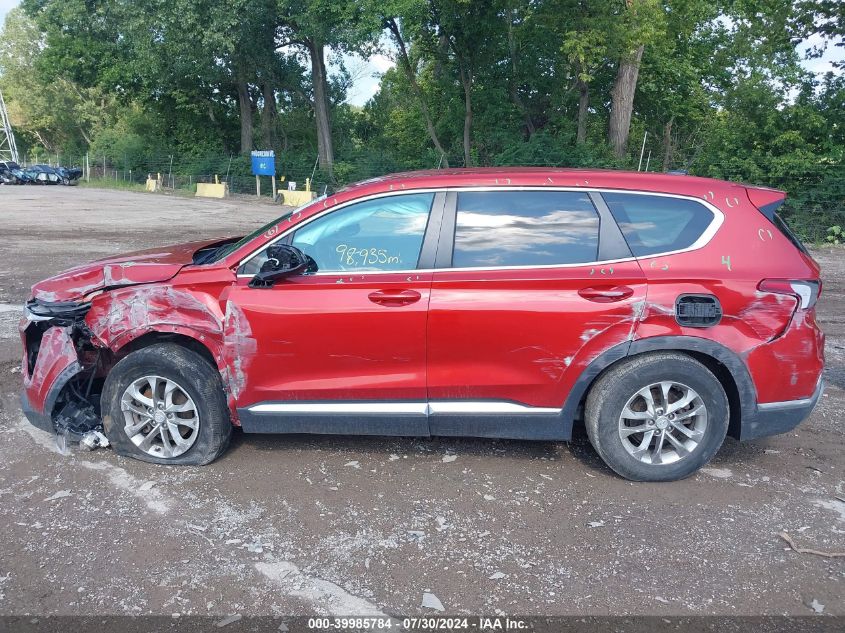 2020 Hyundai Santa Fe Se VIN: 5NMS23AD9LH255868 Lot: 39985784